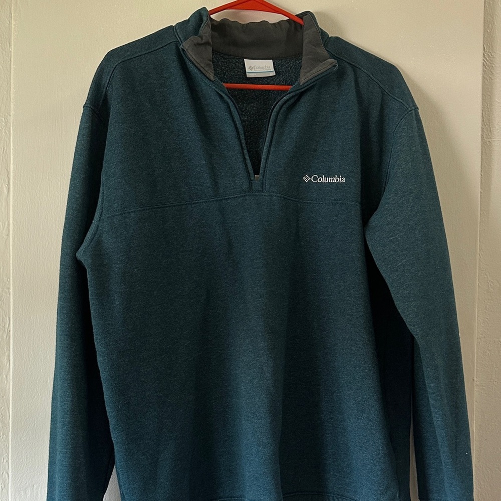Columbia Dark Teal Half-Zip Pullover
